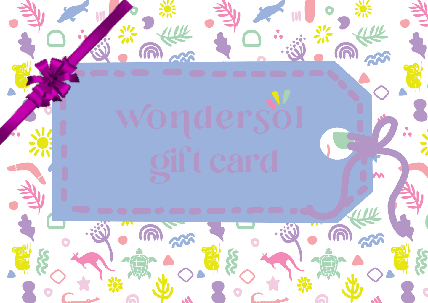 WonderSOL gift card
